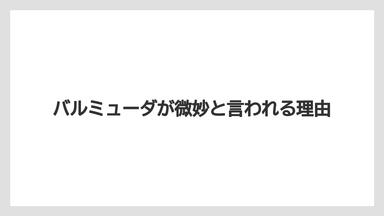 バルミューダが微妙と言われる理由