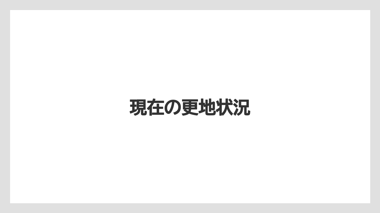 現在の更地状況