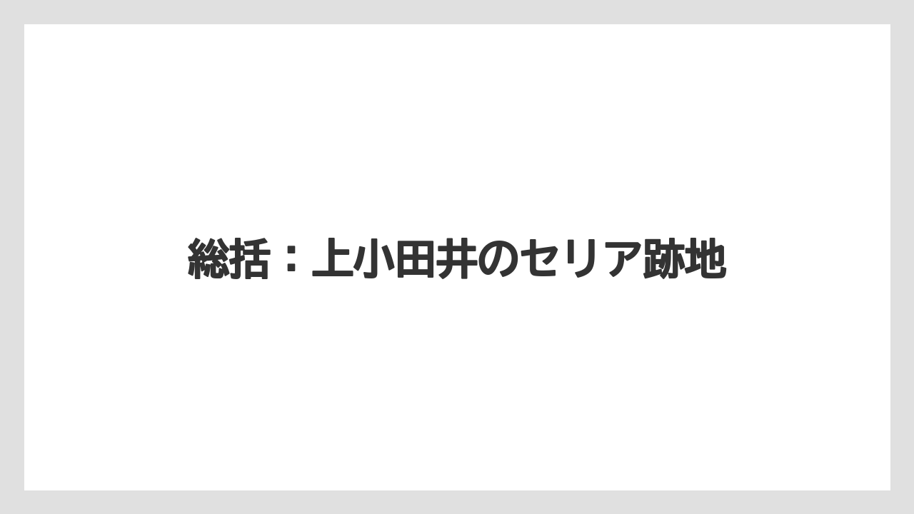 総括:上小田井のセリア跡地