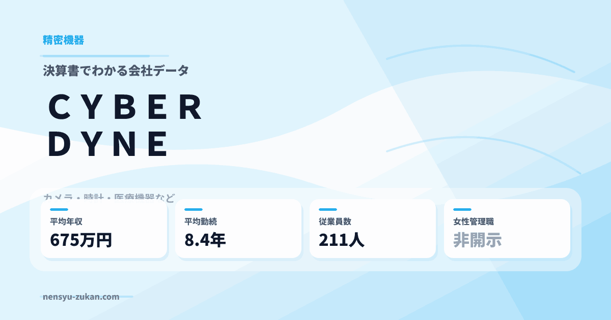 ＣＹＢＥＲＤＹＮＥの年収・働き方データ