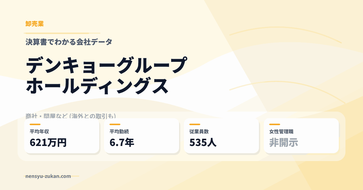 デンキョーグループホールディングスの年収・働き方データ
