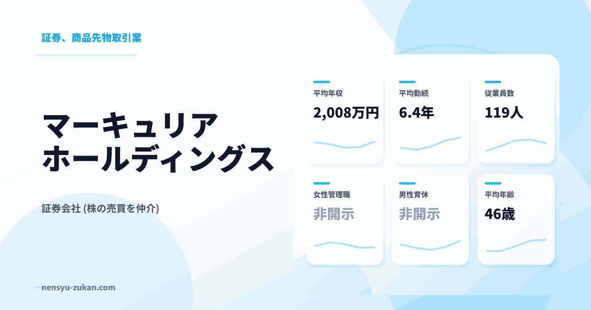 マーキュリアホールディングスの年収・働き方データ