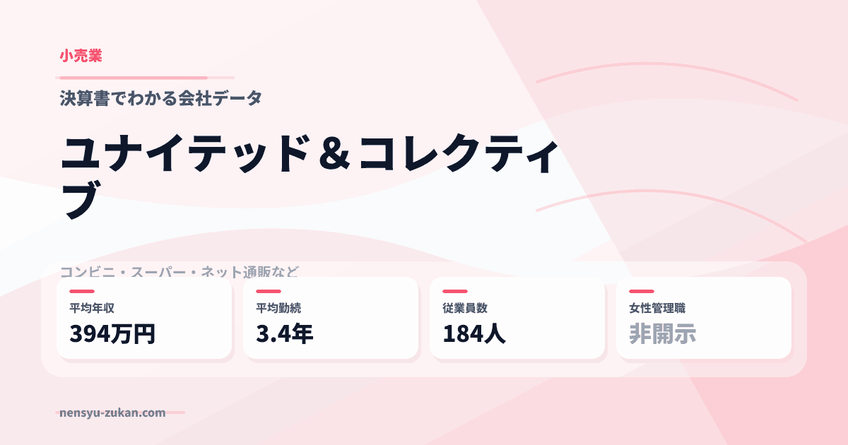 ユナイテッド＆コレクティブの年収・働き方データ