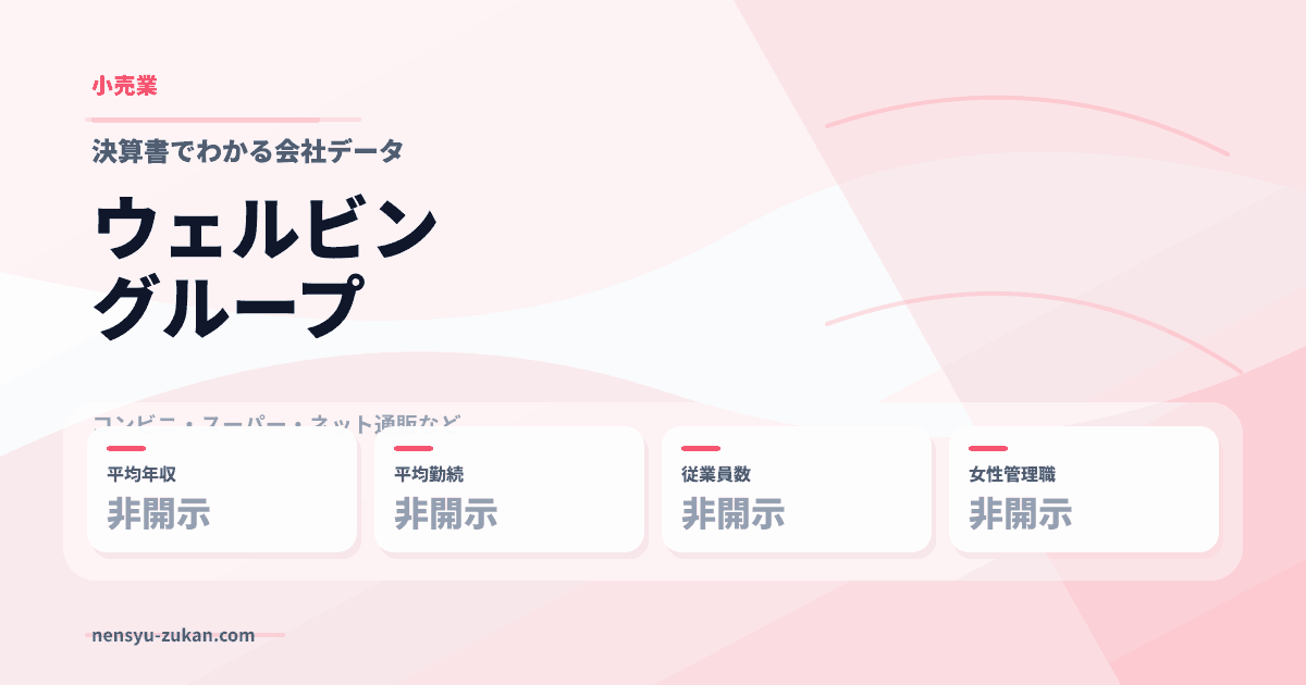 ウェルビングループの年収・働き方データ