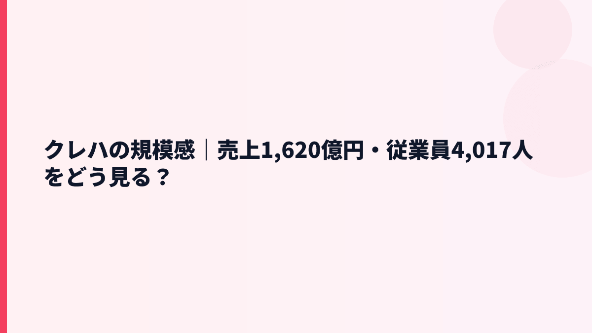 クレハの規模感｜売上1,620億円・従業員4,017人をどう見る？