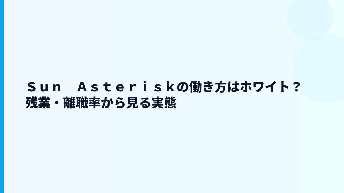 Ｓｕｎ　Ａｓｔｅｒｉｓｋはやばい？評判・口コミを見る前に数字で確認