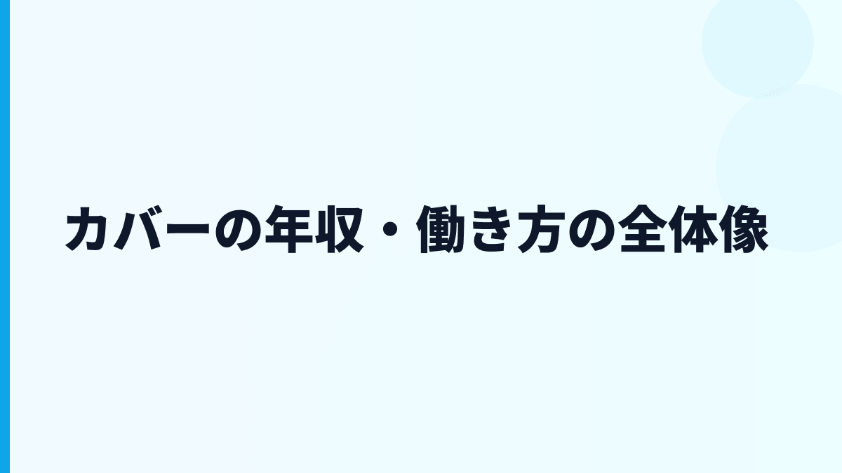 カバー 年収はなぜ約610万円？ホロライブを支える働き方を読む