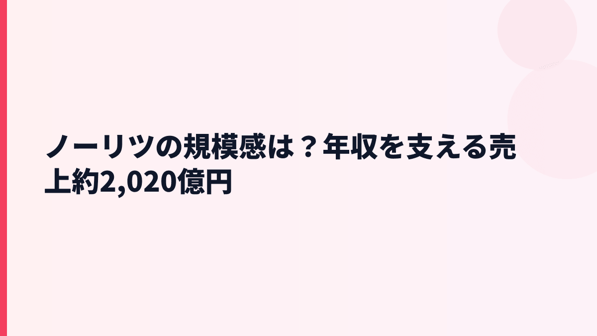 ノーリツの規模感は？年収を支える売上約2,020億円