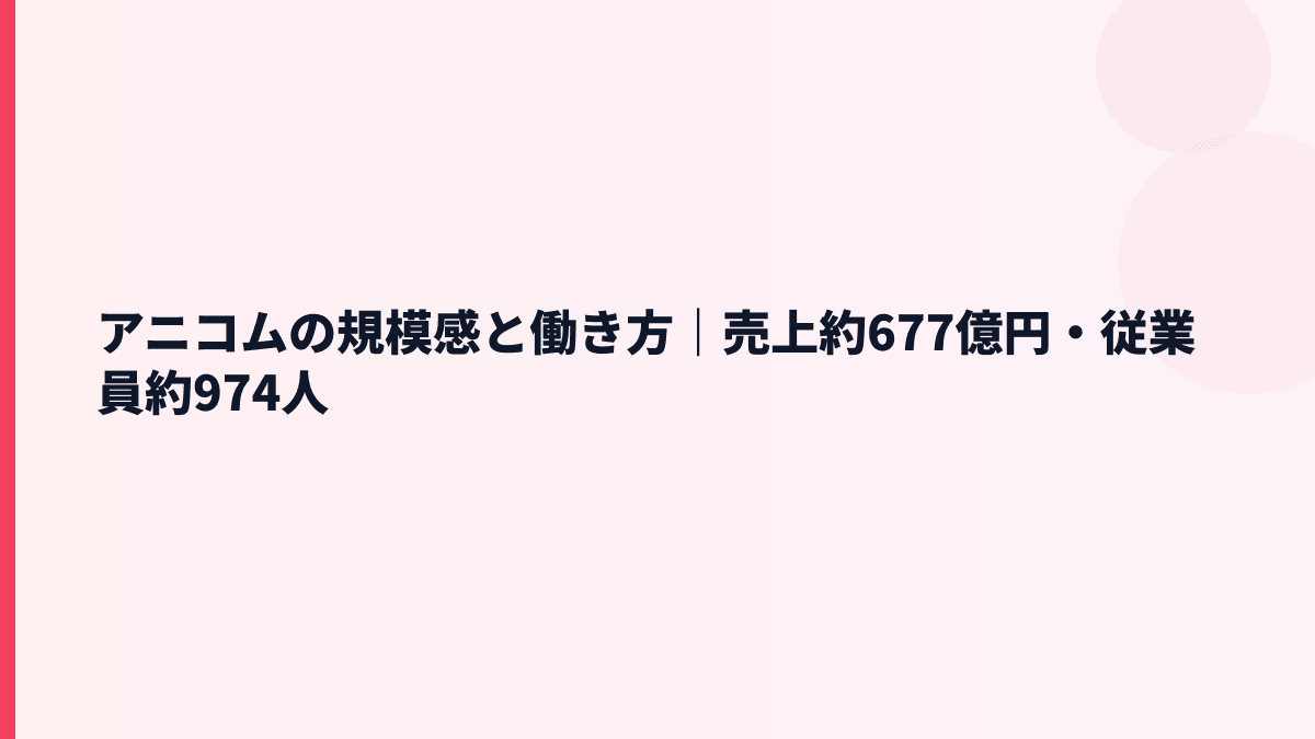 アニコムの規模感は大きい？売上約677億円と974人の実感