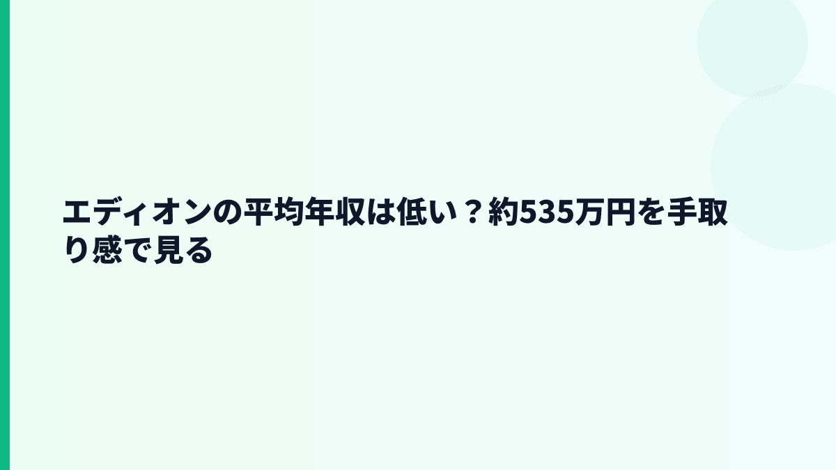 エディオンの平均年収は低い？約535万円を手取り感で見る