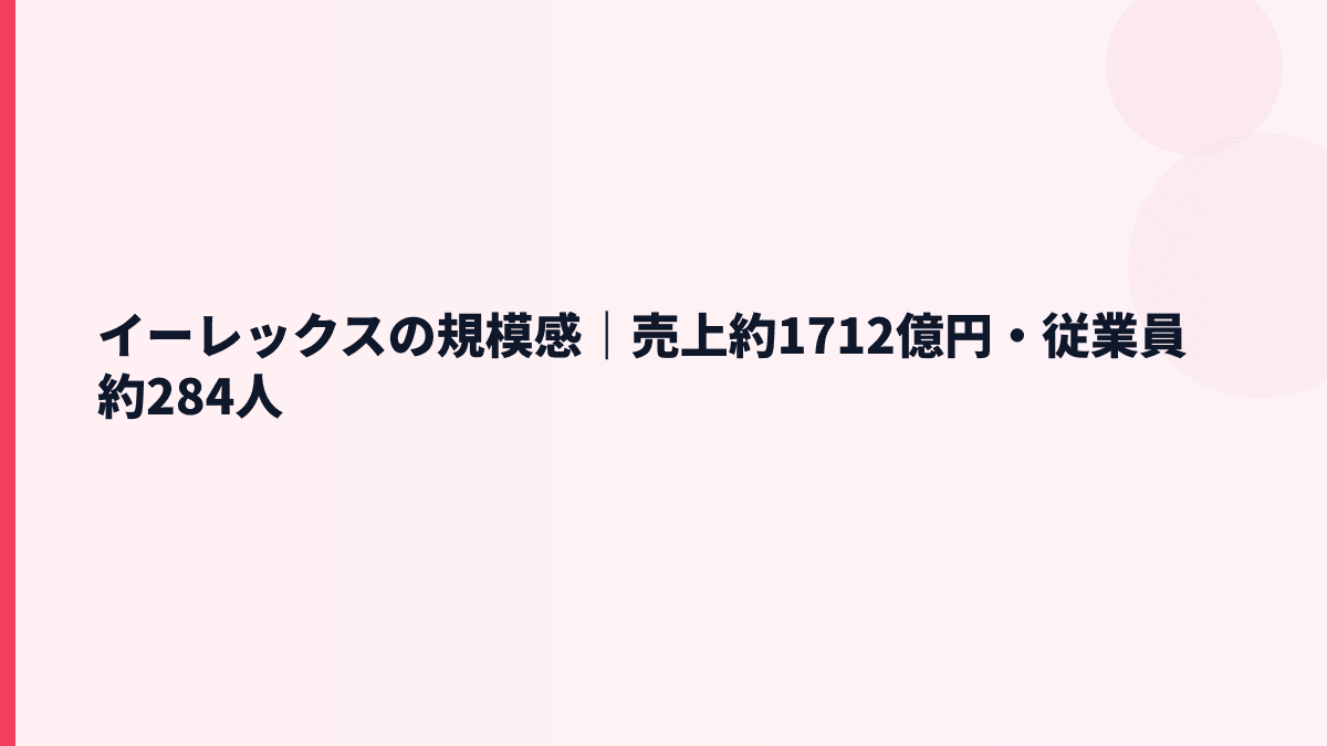 イーレックスの規模感と年収｜売上約1,712億円は大きい？